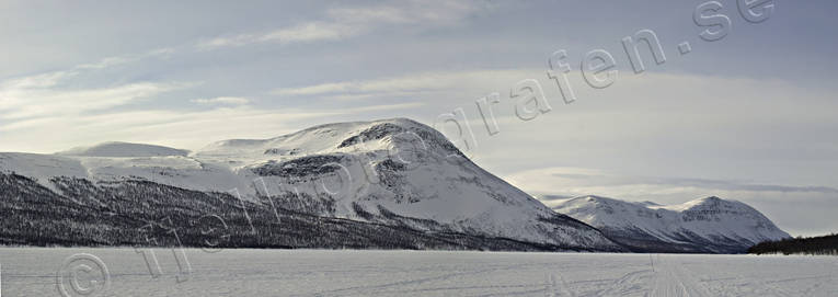 Vindelfjällen och sjön St. Tjulträsket Ammarnäs, fjäll, Landskap, lappland, panorama, panoramabilder, Tjulträsket, Vindelfjällen, vinter