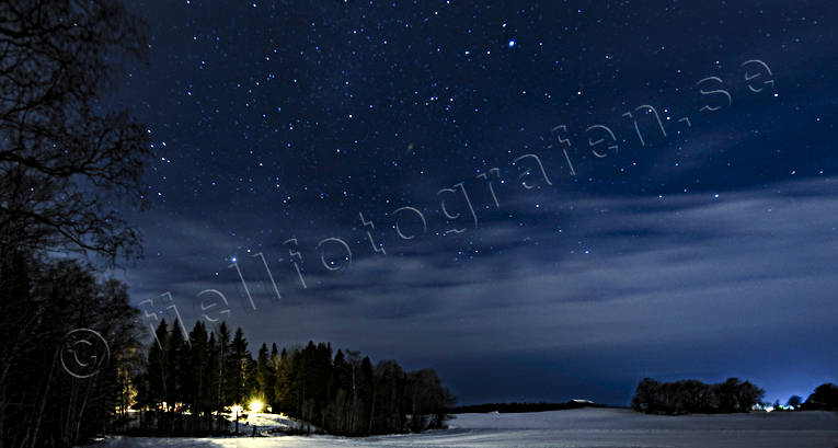 himmel, julstmning, Jmtland, Landskap, natt, natur, stjrnhimmel, stjrnor, stmning, stmningsbild, stmningsbilder, vinter, rstid, rstider