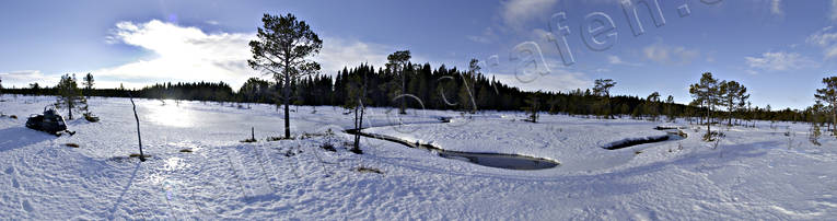 Blejkmyren, bck, Jmtland, Landskap, panorama, panoramabilder, skare, skarsn, vinter, vinterbck, vrvinter