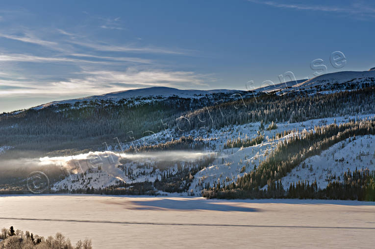 byggnationer, fjll, inversion, Jmtland, kallt, Landskap, natur, renfjllet, rk, vinter, vrmeverk, resjn