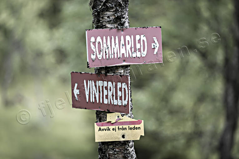 Vägvisare fjällvandring, friluftsliv, led, skylt, skyltar, sommar, sommarled, vinterled, äventyr