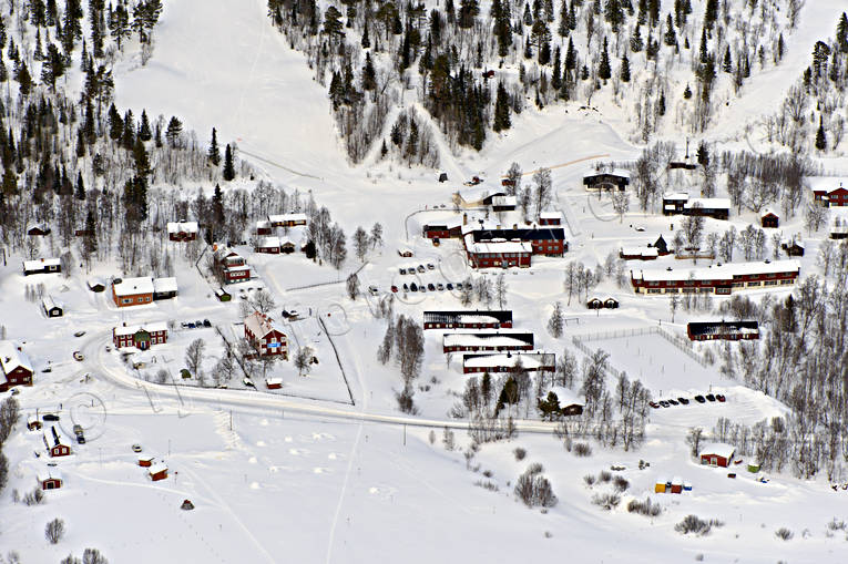Vålådalens Fjällstation anläggningar, drönarbilder, drönarfoto, flygbild, flygbilder, Flygfoto, flygfoton, Jämtland, vinter, Vålådalens Fjällstation