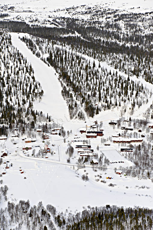 Vålådalens Fjällstation anläggningar, drönarbilder, drönarfoto, flygbild, flygbilder, Flygfoto, flygfoton, Jämtland, vinter, Vålådalens Fjällstation