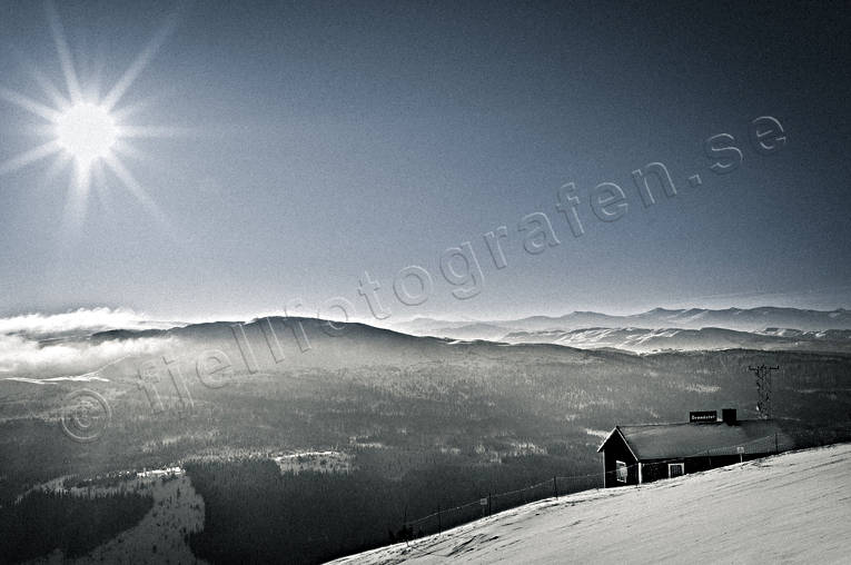 anlggningar, fjll, Hummeln, Jmtland, Landskap, utsikt, vinter, rnnstet