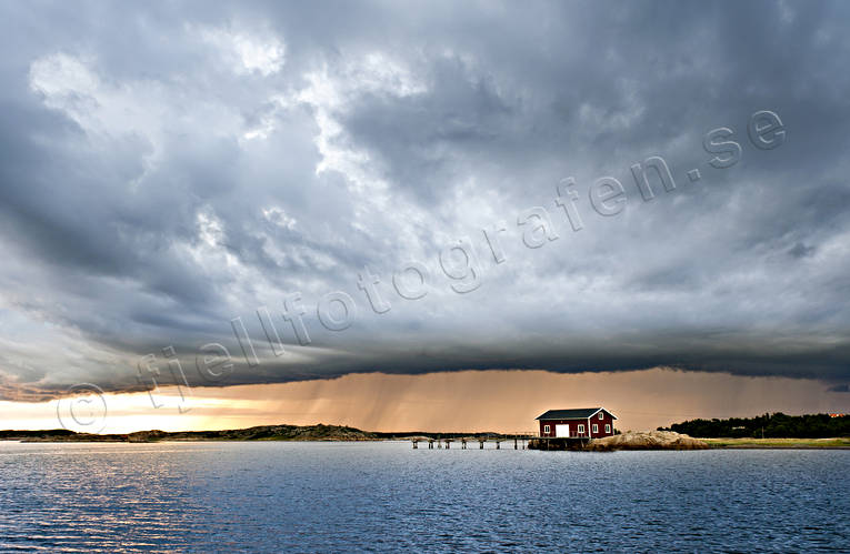 Bohusln, cb-moln, cumulunimbusmoln, hav, himmel, kust, Landskap, moln, natur, Res, solnedgng, sommar, rstider, ska, skmoln, skvder