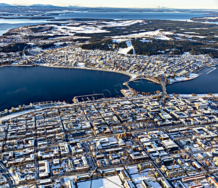 drnarbild, drnarbilder, drnarfoto, flygbild, flygbilder, Flygfoto, flygfoton, Frsn, Jmtland, Rdhuset, Storsjn, stder, vinter, stersund