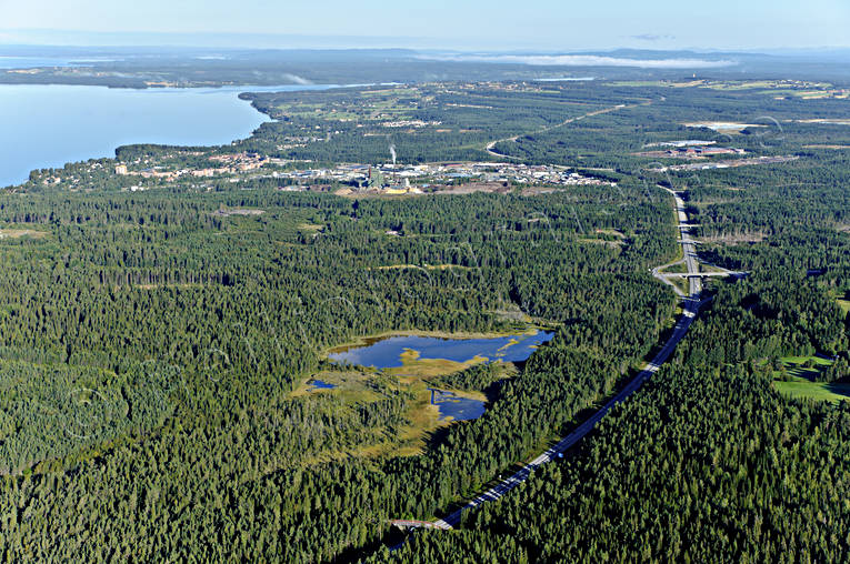 drnarbilder, drnarfoto, E14, E45, flygbild, flygbilder, Flygfoto, flygfoton, Jmtland, Landskap, Lugnvik, Rannsen, sommar, trafikplats