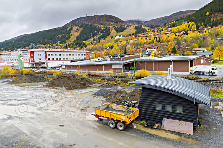 Åre by höstdag byggnationer, höst, Jämtland, samhällen, Åre, Åre by