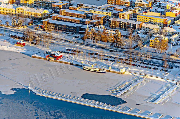 Östersund Hamnen Flygfoto centrum, drönarbilder, drönarfoto, flygbild, flygbilder, Flygfoto, flygfoton, hamn, hamnen, Jämtland, Landskap, städer, thomee, vinter, Östersund