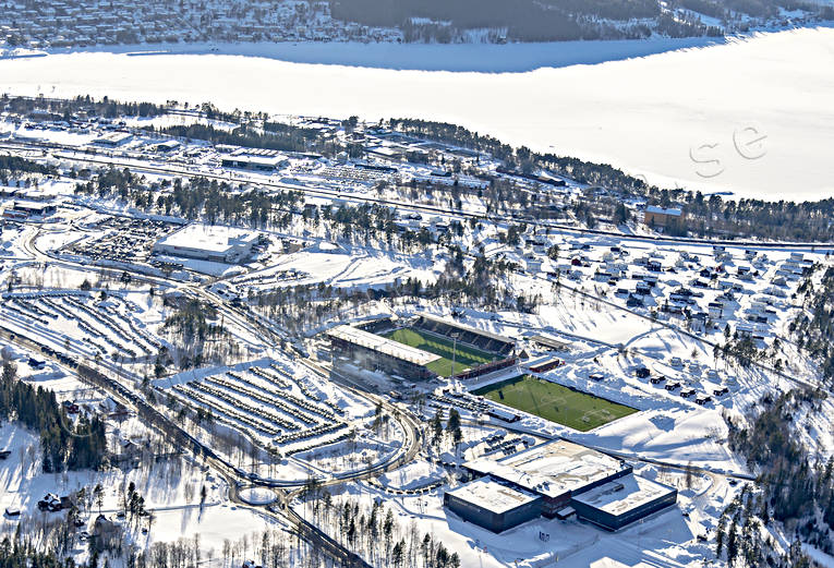 Östersund Jämtkraft Arena anläggningar, arena, bollplaner, drönarbilder, drönarfoto, flygbild, flygbilder, Flygfoto, flygfoton, fotboll, jämtkraft, Jämtland, vinter, Östersund