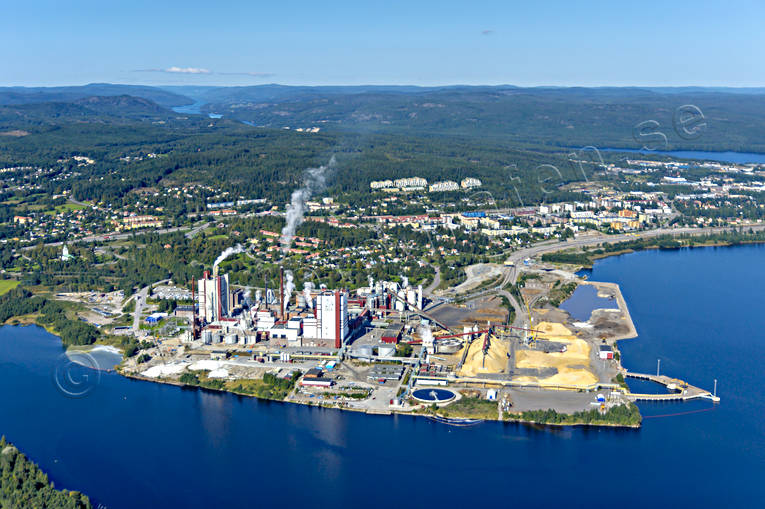 Östrand Massafabrik Timrå drönarbilder, drönarfoto, flygbild, flygbilder, Flygfoto, flygfoton, Landskap, massafabrik, Medelpad, pappersmassa, samhällen, SCA, sommar, Timrå, Östrand