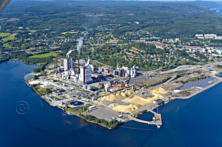 Östrand Massafabrik Timrå drönarbilder, drönarfoto, flygbild, flygbilder, Flygfoto, flygfoton, Landskap, massafabrik, Medelpad, pappersmassa, samhällen, sommar, Timrå, Östrand