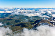 Akka, Akkamassivet, Akkavare, drnarbilder, drnarfoto, fjllmassiv, flygbild, flygbilder, flygfoto, flygfoton, Kisuris, landskap, lappland, molntussar, nationalpark, Sjnjuftjutis, Sjnjuftjutisjkk, sommar, Stora Sjfallet