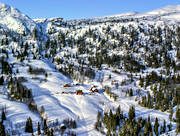Almdalen, anlggningar, byggnader, drnarbilder, drnarfoto, fjllen, fjllgrd, fjllgenhet, flygbild, flygbilder, flygfoto, flygfoton, Jmtland