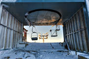 anlggningar, avstigning, byggnad, byggnationer, Jmtland, lift, morgonljus, nysn, sittlift, Tusenmetersliften