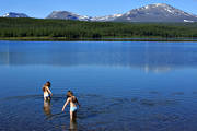 bad, badar, badsj, Bunnernset, Bunnerviken, fjllen, flickor, friluftsliv, Jmtland, landskap, natur, Snasahgarna, Snasamassivet, Snasen, sommar, sommarfjll, Storsnasen, nnsjn, rstider