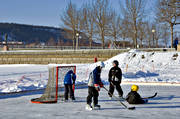 Badhusparken, barn, isbana, Jmtland, lek, skridskor, Storsjn, vinterstaden, stersund