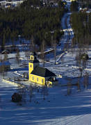 Bodsj, byggnader, byggnationer, drnarbilder, drnarfoto, flygbild, flygbilder, flygfoto, flygfoton, Jmtland, kyrka, kyrkor, vinter
