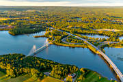 Bergsviken, Bergsvikensundet, bro, broar, drnarbilder, drnarfoto, flygbild, flygbilder, flygfoto, flygfoton, hngbro, Killingholmen, landskap, Norrbotten, Pite, samhllen, sommar, Storfors, stder, holmabron