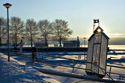 Badhusparken, bthamn, frost, Jmtland, kallt, kyla, midvinter, rimfrost, smbthamn, stmning, stmningsbild, stmningsbilder, vinter, vinterstaden, vinterstmning, stersund