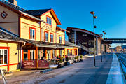 anläggningar, Bahnhof, byggnader, byggnationer, cafe, hus, Jämtland, järnväg, järnvägsstation, Station Åre