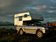 biltrafik, camper, campers, camping, husbil, kommunikationer, landfart, semester, Torne Trsk, vildmark