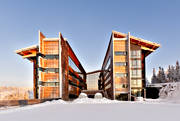 byggnader, byggnationer, Copper Hill, fastighet, hus, Jämtland, kalfjäll, landskap, snö, vinter, Åre