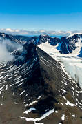 Drakryggen, drnarbilder, drnarfoto, flygbild, flygbilder, flygfoto, flygfoton, glacir, Kebnekaise, landskap, lappland, Rabots, sommar