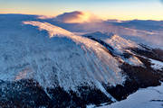 Drommen, drnarbild, drnarbilder, drnarfoto, Falkfngarfjllet, flygbild, flygbilder, flygfoto, flygfoton, Hglekardalen, Jmtland, landskap, motljus, vinter