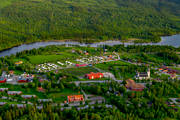 camping, campingplats, drnarbilder, drnarfoto, Duved, flygbild, flygbilder, flygfoto, flygfoton, Jmtland, kyrka, kyrkor, samhllen, sommar