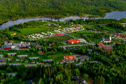 camping, campingplats, drnarbilder, drnarfoto, Duved, flygbild, flygbilder, flygfoto, flygfoton, Jmtland, kyrka, kyrkor, samhllen, sommar
