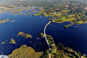 bron, Bye, drönarbilder, drönarfoto, E45, flygbild, flygbilder, flygfoto, flygfoton, Hammerdal, Hammerdalsbron, Hammerdalssjön, Jämtland, sommar