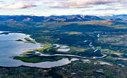 Bunnerfjllen, delta, deltaland, drnarbild, drnarbilder, drnarfoto, Enan, flygbild, flygbilder, flygfoto, flygfoton, Handl, Handlan, Jmtland, sommar, utlopp, nnsjn