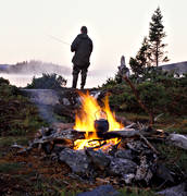 dimma, eld, fiskare, fiske, haspel, haspelfiske, spinn, spinnfiske, sportfiske