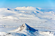 Akka, Akkamassivet, drnarbilder, drnarfoto, fjll, fjlltopp, flygbild, flygbilder, flygfoto, flygfoton, heligt, landskap, lappland, nationalpark, samekultur, Sjfallets, Slugga, svenska fjllen, vinter