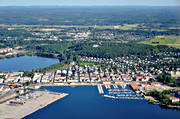 bthamn, drnarbilder, drnarfoto, flygbild, flygbilder, flygfoto, flygfoton, hamn, Hudiksvall, Hlsingland, landskap, smbtshamn, sommar, stder