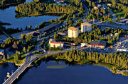 drnarbilder, drnarfoto, flygbild, flygbilder, flygfoto, flygfoton, Hotell Lappland, lappland, Lycksele, samhllen, sommar