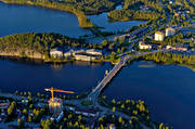 drnarbilder, drnarfoto, flygbild, flygbilder, flygfoto, flygfoton, Hotell Lappland, lappland, Lycksele, samhllen, sommar