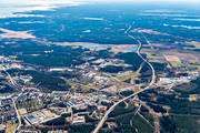 drnarbilder, drnarfoto, E4, flygbild, flygbilder, flygfoto, flygfoton, Hlsingland, Lngt, samhllen, stder, Sderhamn, vr, lsjn