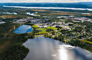 drnarbilder, drnarfoto, flygbild, flygbilder, flygfoto, flygfoton, lappland, samhllen, sommar, Vilhelmina