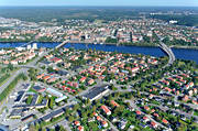 drönarbilder, drönarfoto, flygbild, flygbilder, flygfoto, flygfoton, höst, städer, Umeå, Västerbotten