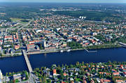 drönarbilder, drönarfoto, flygbild, flygbilder, flygfoto, flygfoton, höst, städer, Umeå, Västerbotten