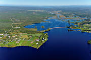 bron, drönarbilder, drönarfoto, E45, flygbild, flygbilder, flygfoto, flygfoton, Hammerdal, Hammerdalsbron, Hammerdalssjön, Jämtland, sommar