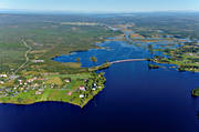 bron, E45, flygbilder, flygfoton, Hammerdal, Hammerdalsbron, Hammerdalssj�n, J�mtland, sommar