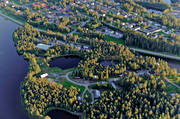 drnarbilder, drnarfoto, flygbild, flygbilder, flygfoto, flygfoton, lappland, Lycksele, samhllen, sommar