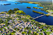 bro, drnarbilder, drnarfoto, flygbild, flygbilder, flygfoto, flygfoton, Jmtland, samhllen, sommar, Strms Vattudal, Strmsund, Strmsundsbron, Vattudalen