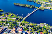 bro, drnarbilder, drnarfoto, flygbild, flygbilder, flygfoto, flygfoton, Jmtland, samhllen, sommar, Strms Vattudal, Strmsund, Strmsundsbron, Vattudalen