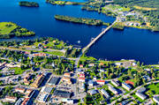bro, drnarbilder, drnarfoto, flygbild, flygbilder, flygfoto, flygfoton, Jmtland, samhllen, sommar, Strms Vattudal, Strmsund, Strmsundsbron, Vattudalen