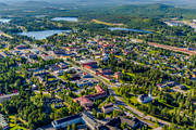 Arvidsjaur, drnarbilder, drnarfoto, flygbild, flygbilder, flygfoto, flygfoton, kyrka, kyrkor, lappland, samhllen, sommar