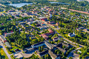 Arvidsjaur, drnarbilder, drnarfoto, flygbild, flygbilder, flygfoto, flygfoton, kyrka, kyrkor, lappland, samhllen, sommar